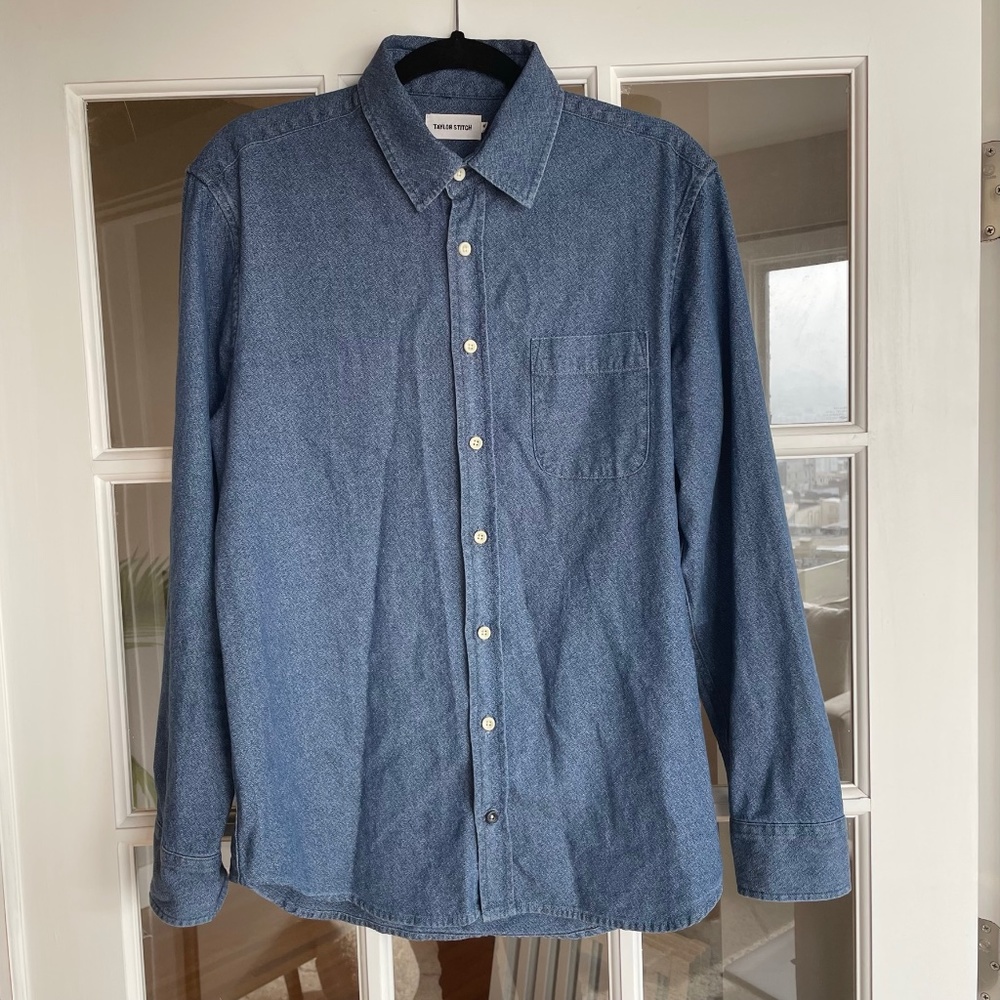 Taylor Stitch Shirt Navy M